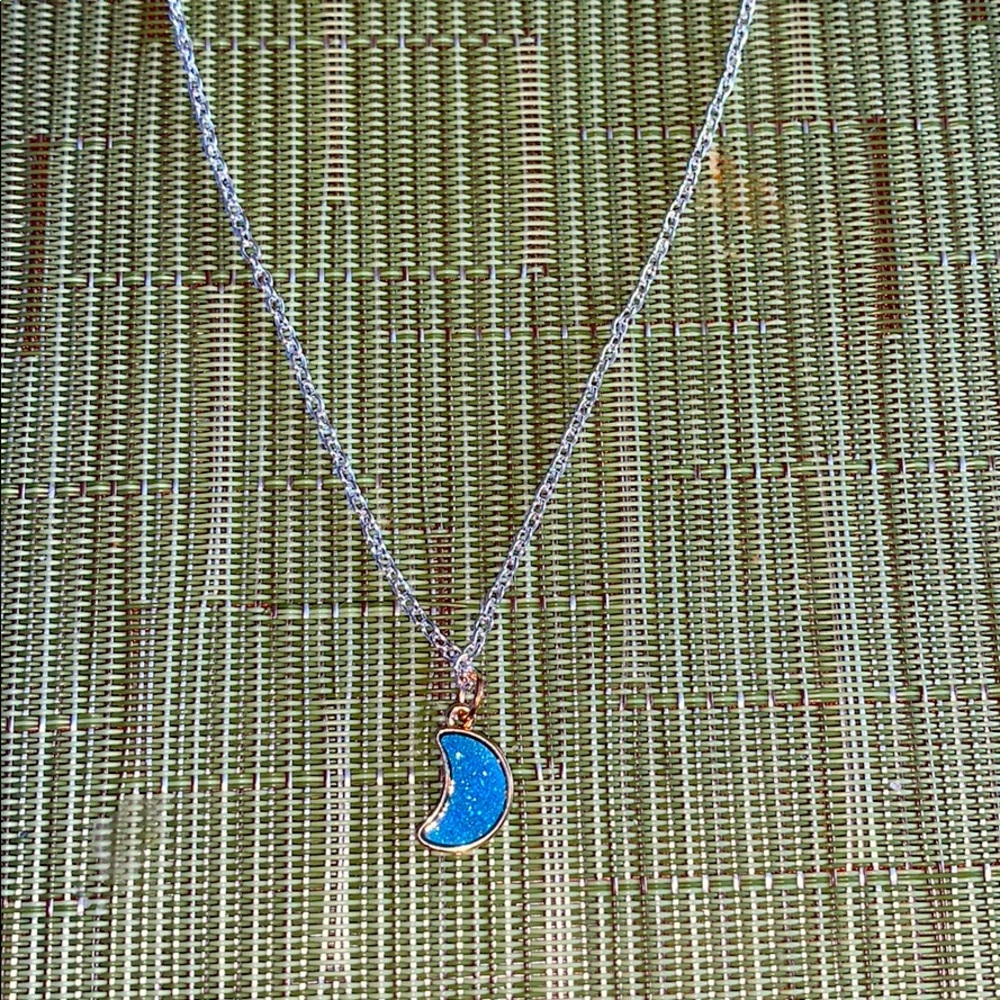 sparkly moon necklace :)